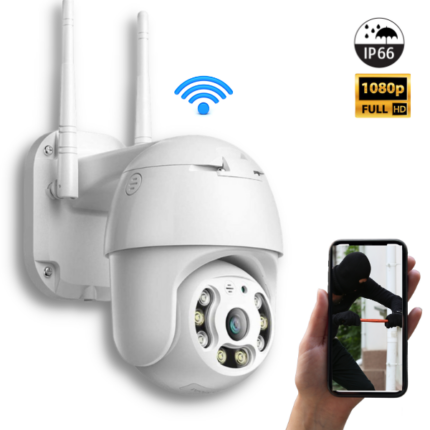 Telecamera WiFi 360° PTZ Infrarossi Videosorveglianza Controllabile da Smartphone