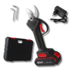 Forbici Cesoia Potatura Doppia Batteria 48V-3Ah Taglio 30mm + Valigetta In Omaggio