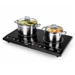 Piastra a Induzione Doppio Piano Cottura Portatile Elettrica 2000W