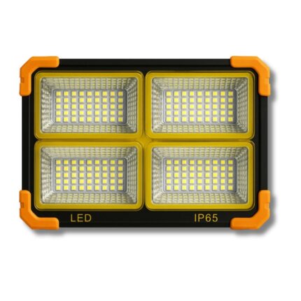 FARO LED LAVORO RICARICA SOLARELa sua superficie di illuminazione vanta ben 498 led suddivisi in 174 led luce fredda, 300 led a luce calda, 12 led rossi e 12 led blu.