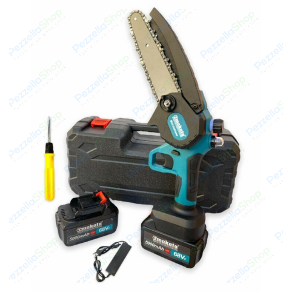 Progetto senza titolo Motosega Doppia Batteria 68V Lama 8" Serbatoio Oleatore