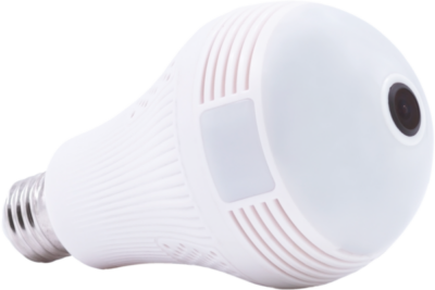 Telecamera a Bulbo Lampadina 360° WiFi Wireless Infrarossi Controllo Remoto