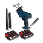 Seghetto a Gattuccio Doppia Batteria 26V Motosega con Valigia