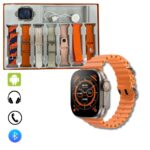Big 2.0 Smartwatch Ultra 7 in 1 con Cinturini Colorati | Bluetooth Fitness Radio Android IOS, Caricatore