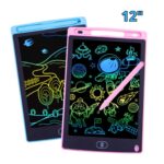 Tavola Disegno Grafica 12 Pollici Lavagna Elettrica Portatile LCD per Bambini con Penna