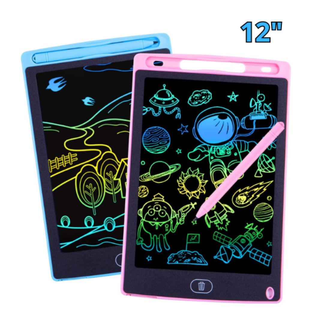 Tavola Disegno Grafica 12 Pollici Lavagna Elettrica Portatile LCD per Bambini con Penna Tavola Disegno Grafica 12 Pollici Lavagna Elettrica Portatile LCD per Bambini con Penna