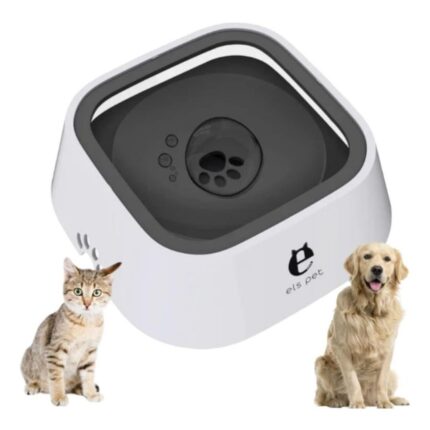 Ciotola Acqua 1 Litro Antigocciolamento, Distributore per Cani e Gatti, Anti-trabocco, Anti-soffocamento