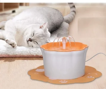 Fontana per Animali 2 Litri Automatica e Silenziosa  3 Modalità di Getto  Per Cani, Gatti e Uccelli
