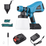 Pistola a spruzzo cordless 68V da 600W con serbatoio 1000ml. Ideale per pittura e verniciatura. Ordina ora su Pezzellashop con spedizione gratuita.