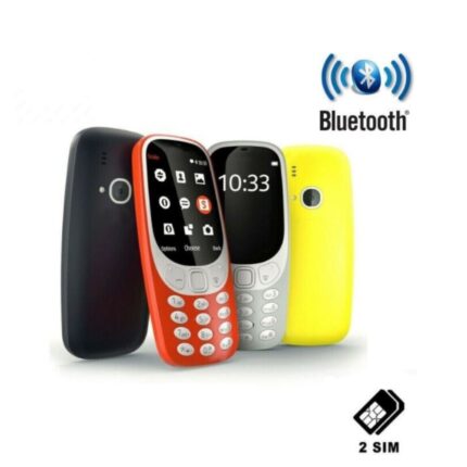 Telefono Cellulare 3310 Dual SIM 2.4” Fotocamera 2MP Supporta SD Card Fino a 32Gb