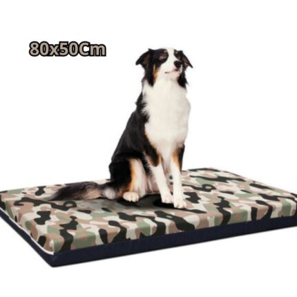 Cuccia Lettino Morbido 80x50cm Rettangolare Taglia Media per Cani e Gatti Materassino Senza Bordi