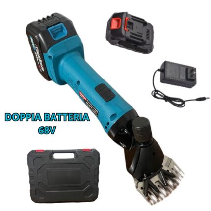 Macchina Tosatrice Tosapecora Professionale 68V | Doppia Batteria 800-1500W per Ovini