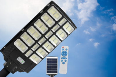 Lampione Solare 2000W Crepuscolare | IP67 Impermeabile, Luce Bianca 