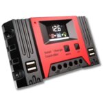 Regolatore di Carica 60A Controller Pannelli Solari 1224V USB Automatico Fotovoltaico