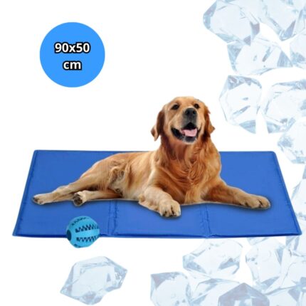 Tappetino Refrigerante 90x50cm Tappeto Rinfrescante per Animali Domestici, Auto, Giardino, Pavimento