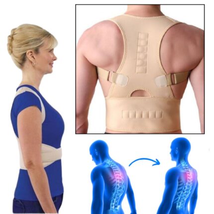 Supporto Posturale – Fascia per Schiena Dritta, Tutore Taglia Regolabile, Postura Lombare Dorsale