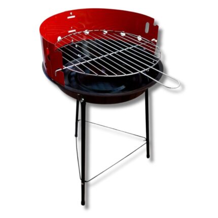 Braciere diametro 36 cm. Griglia diametro 31,5 cm. Spessore griglia da 3mm. Altezza posizione griglia regolabile 48-55 CM. IN DOTAZIONE: - Barbecue - Griglia - Manuale d'istruzioni N.B.: il colore può variare in base a disponibilità