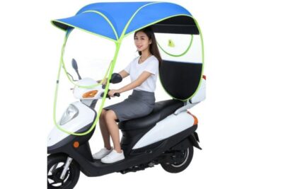 Copertura Antipioggia per Motorino, Scooter, Parasole e Paravento Impermeabile Universale Pieghevole
