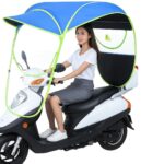 Copertura Antipioggia per Motorino, Scooter, Parasole e Paravento Impermeabile Universale Pieghevole