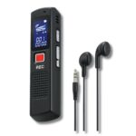Registratore Vocale 16Gb Portatile Mp3 con Cuffie – Mini Audio Recorder LCD