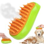 Spazzola a Vapore 3 in 1 per Animali Domestici | Pettine Massaggiante Autopulente e Rimozione Peli