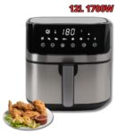 Friggitrice ad Aria 12 Litri 1700W Cestello Removibile Display Touch con Applicazione sul Cellulare