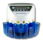 Macchina Contamonete 8 Cassetti Display Digitale, Separa Monete Automatico Fino a 216 Monete al Minuto