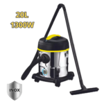 Bidone 20 Litri Aspiratore e Soffiatore 1300W per Solidi e Liquidi in Acciaio Inox
