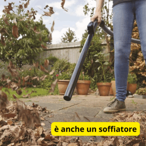 Bidone 20 Litri Aspiratore e Soffiatore 1300W per Solidi e Liquidi in Acciaio Inox