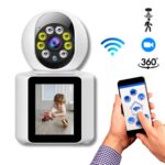 Telecamera IP WiFi con schermo 2.8", audio bidirezionale e visione notturna. Tracciamento AI, notifiche push e videochiamata. Acquista ora su Pezzellashop!
