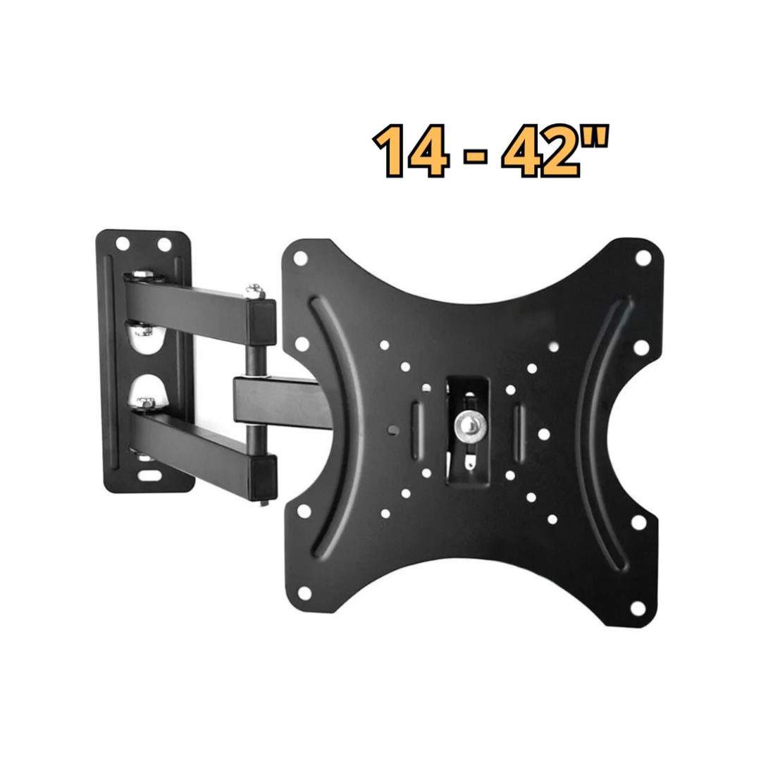 Telecamera Videosorveglianza con Schermo Display 2,8 Videochiamata 2Mp Audio Bidirezionale, Videocamera IP Wi-Fi Infrarossi Staffa Porta TV Supporto Monitor, Braccio Estensibile Da 14 a 42 Pollici Regolabile