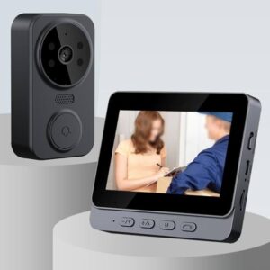 Campanello Wireless con Telecamera 1080P Videocitofono da Appoggio con Schermo 4.3 Infrarossi
