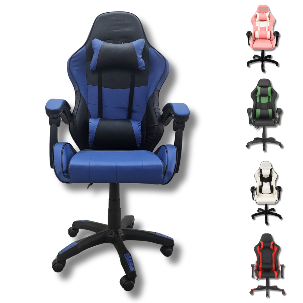 Sedia da Gaming Ergonomica con Cuscini e Braccioli Poltrona Reclinabile Telescopica per Ufficio 1 Sedia da Gaming Ergonomica con Cuscini e Braccioli Poltrona Reclinabile Telescopica per Ufficio 1