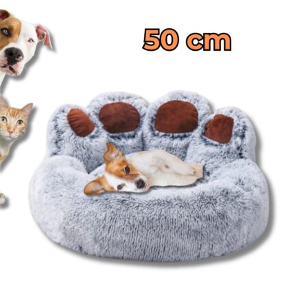 Cuccia a Forma di Zampa 50 cm | Materassino Caldo Morbido Anti-scivolo