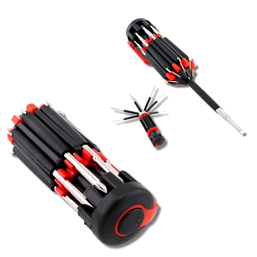Cacciavite Multifunzione 8 in 1 con Torcia LED Potente