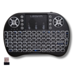 Tastiera Wireless Retroilluminata con Touchpad e Mouse | Ricaricabile 2.4GHz per Smart TV e PC