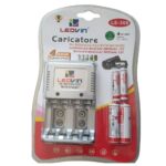 Caricabatterie Universale con 2 Pile AA 6800mAh + 2 AAA 4800mAh Inclusi