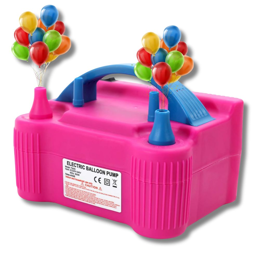 Gonfiatore Palloncini Elettrico 600W Pompa Potente Doppio Ugello per Eventi e Feste Gonfiatore Palloncini Elettrico 600W Pompa Potente Doppio Ugello per Eventi e Feste