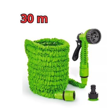 Tubo da Giardino 30m Espandibile 3X | Potente, Estensibile e Anti-Groviglio