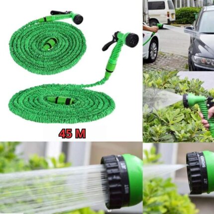 Tubo da Giardino 45m Espandibile 3X | Potente, Estensibile e Anti-Groviglio