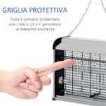 Zanzariera Elettrica UV 20W Potente | Anti-Insetti da 60m² per Casa e Giardino