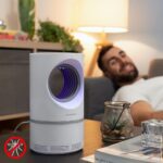 Lampada LED Antizanzare con Ventola UV Trappola 360° Silenziosa per Insetti