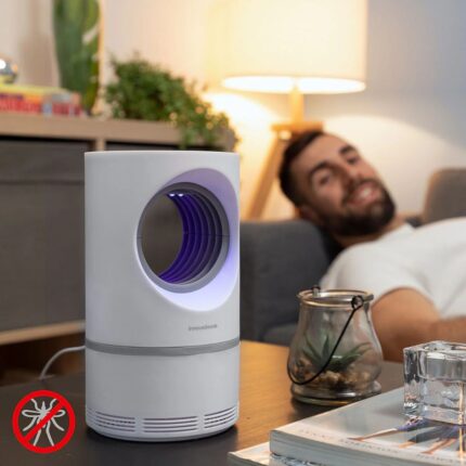 Lampada LED Antizanzare con Ventola UV Trappola 360° Silenziosa per Insetti