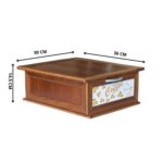 Porta Capsule e Cialde da Caffè in Legno Cassetto Organizzatore