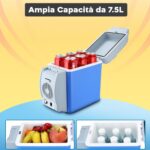 Frigo Portatile 7,5L per Auto e Campeggio 2 in 1 Caldo – Freddo 12V