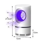 Lampada LED Antizanzare con Ventola UV Trappola 360° Silenziosa per Insetti