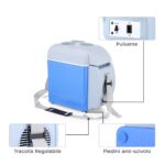 Frigo Portatile 7,5L per Auto e Campeggio 2 in 1 Caldo – Freddo 12V