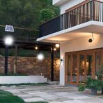 Faro Solare Led 1200W IP67 | Luce Bianca con Pannello e Sensore Crepuscolare