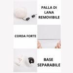 Giocattolo Interattivo per Gatti con Corda Automatica | Palla Elettrica Sollevamento Educativa