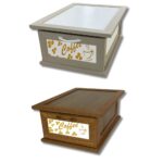 Porta Capsule e Cialde da Caffè in Legno Cassetto Organizzatore